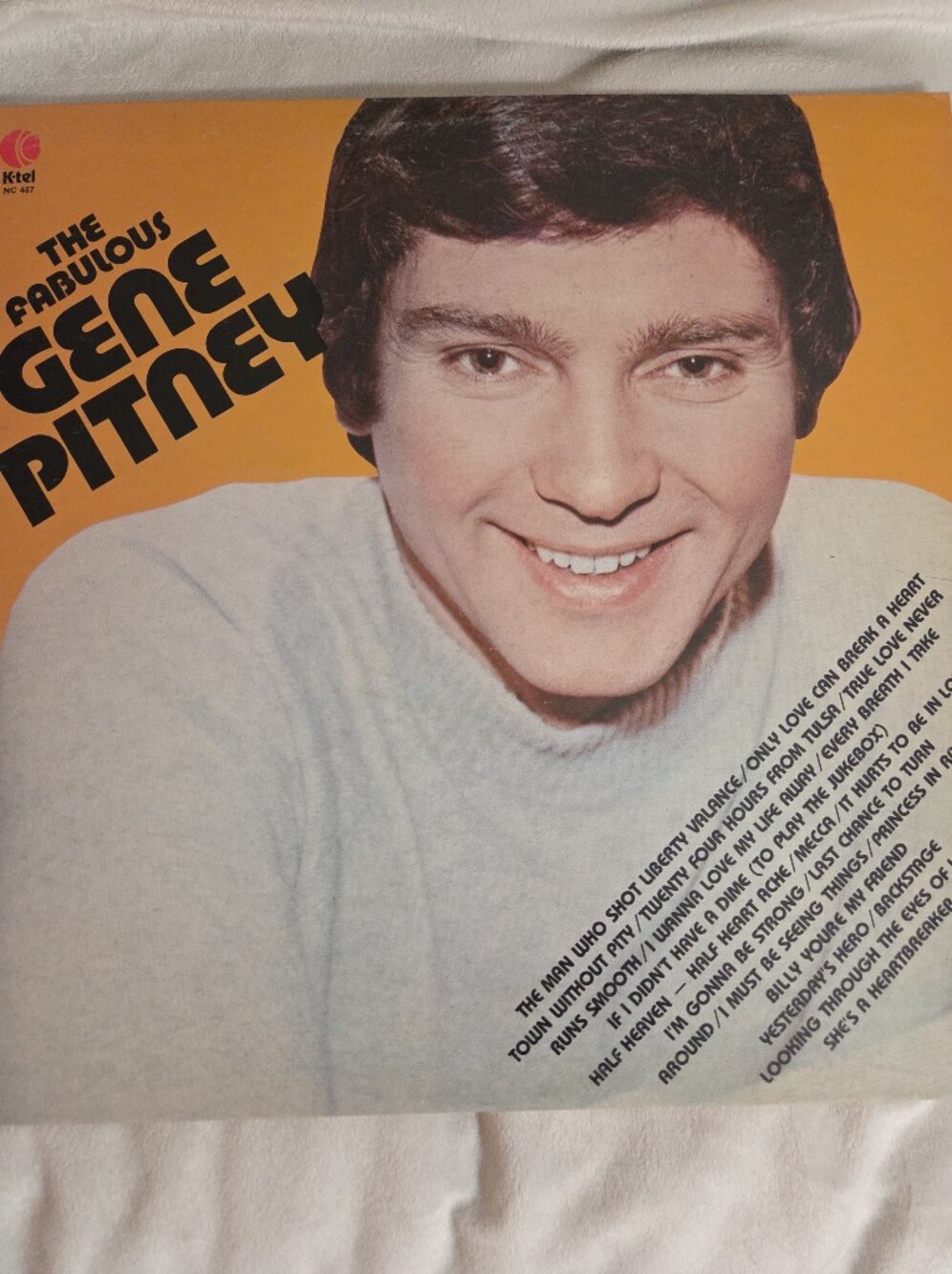 The Fabulous Gene Pitney Vinyl LP K-Tel NC 487
